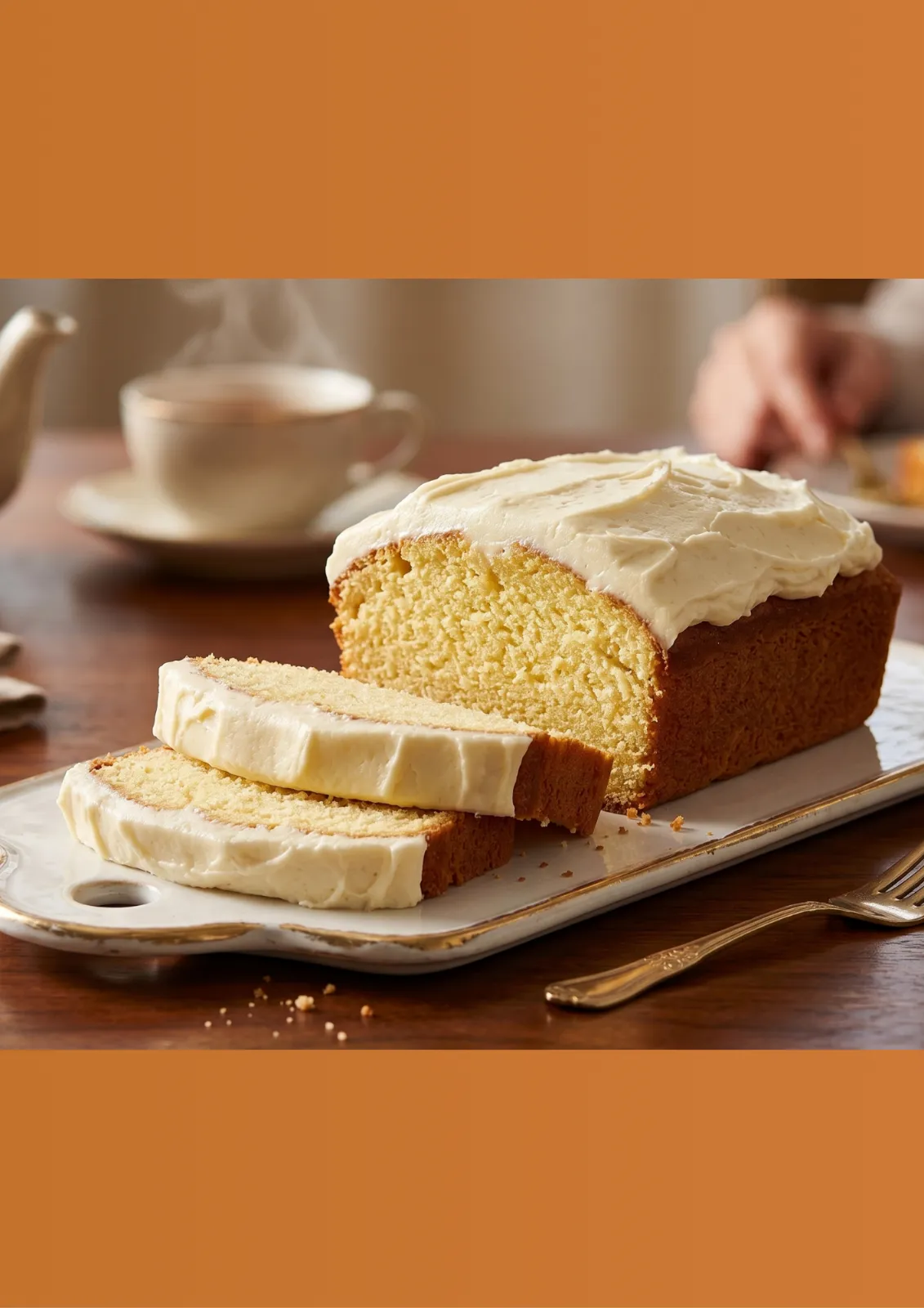 Bolo Pão de Ló com Cobertura de Cream Cheese